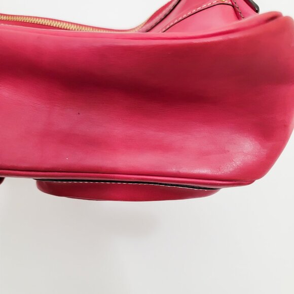 Coach Legacy Y2K Double Turnlock Satchel Shoulder Bag in Raspberry F12868 - Picture 13 of 16